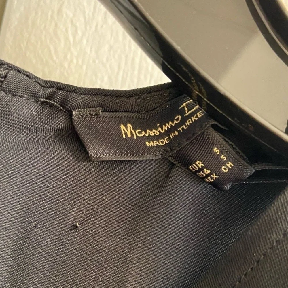 Massimo Dutti Black Jumpsuit wide leg Small NWT